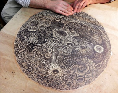Carving of The Moon by Tugboat Printshop